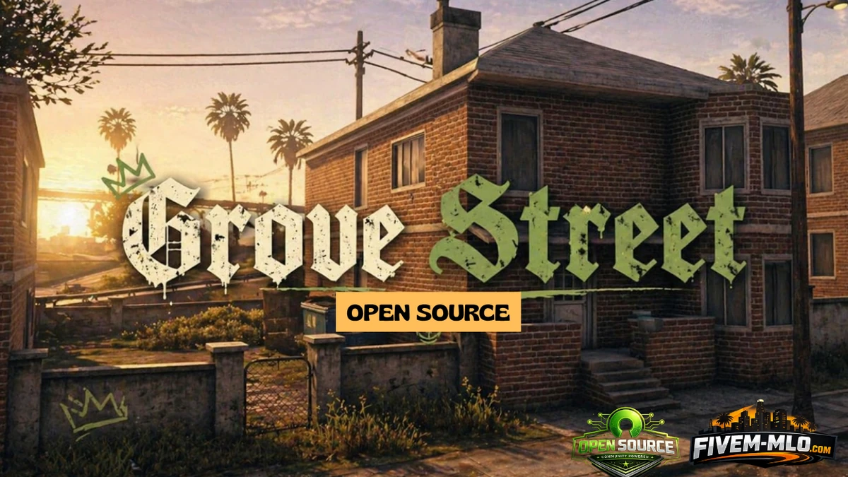 Grove Street Hood MLO FiveM | Realistic Hood Map for FiveM | Open Source